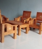 Bộ Bàn Ghế Gỗ Tự Nhiên Chạm Hoa Văn