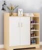 Tủ Giày Gỗ MDF 2 Cánh Kết Hợp Kệ Mở
